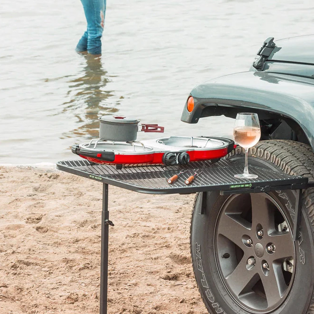 Tailgater Tire Table - ALUMINUM - STANDARD Size