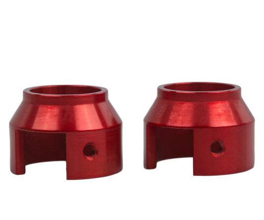HUSKE 20x100mm Thru-Axle Plugs - RED