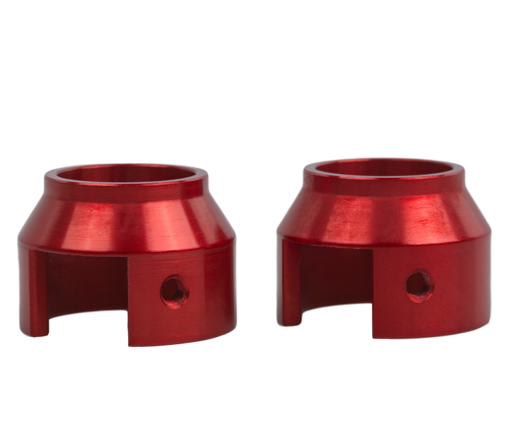 HUSKE 20x100mm Thru-Axle Plugs - RED