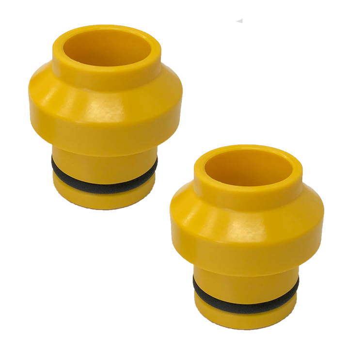 HUSKE 15x110mm Thru-Axle Plugs (Boost) - YELLOW