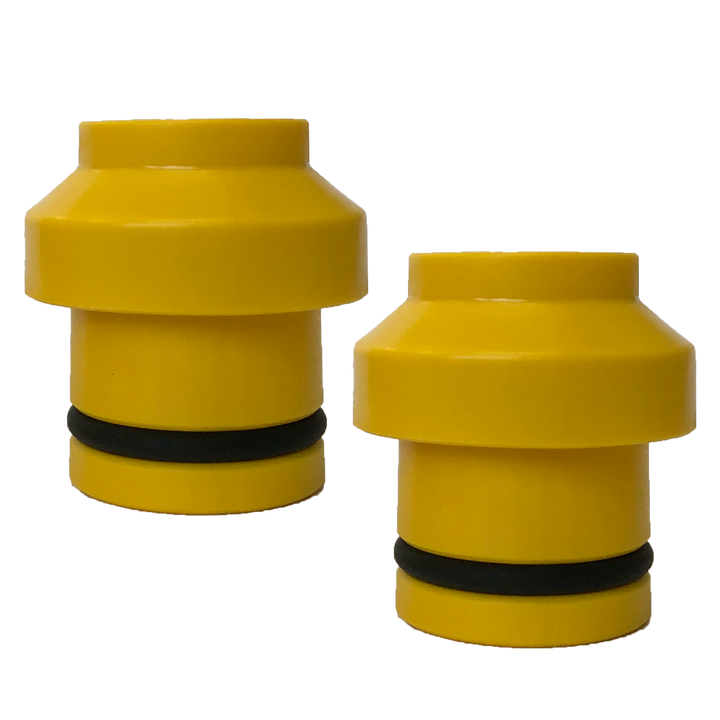 HUSKE 15x110mm Thru-Axle Plugs (Boost) - YELLOW